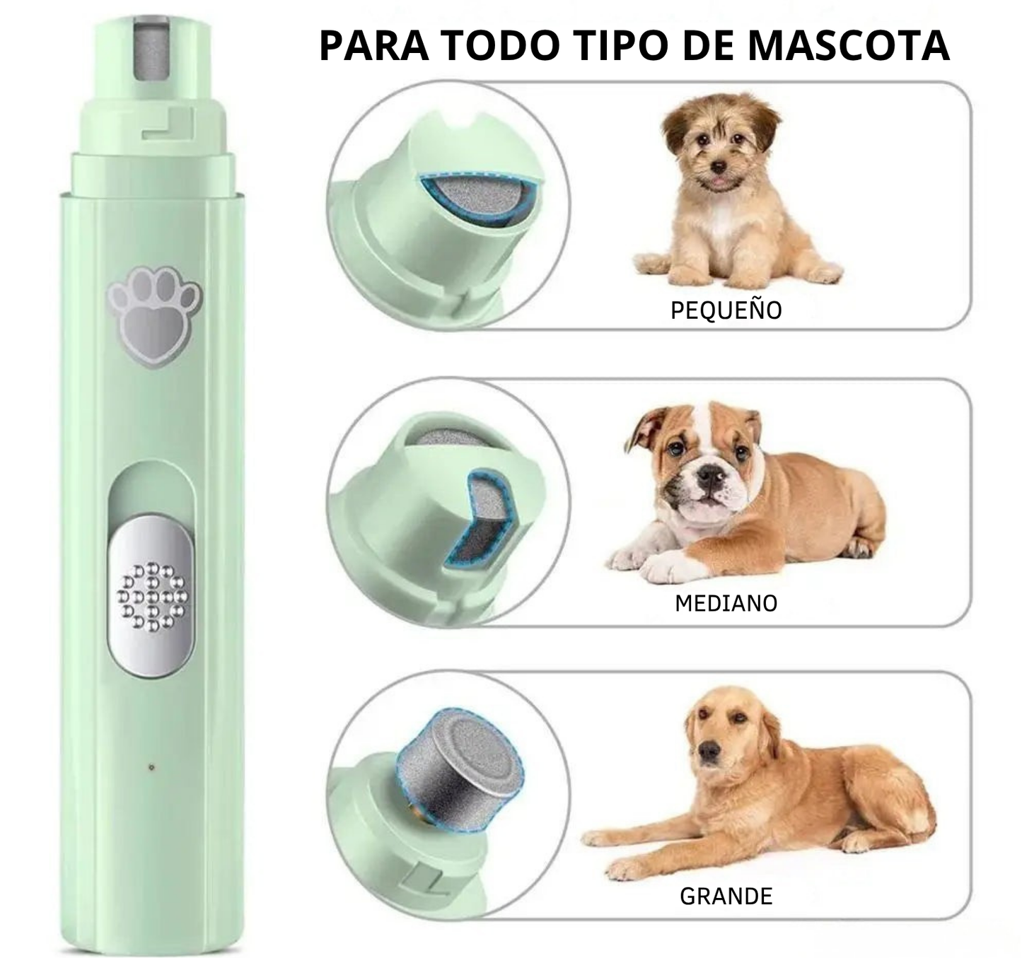 lima eléctrica para mascotas