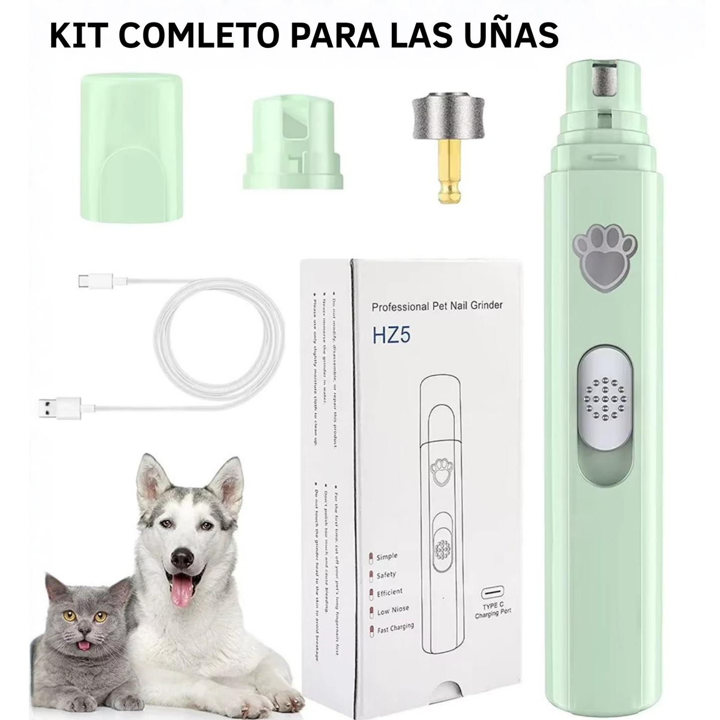 lima eléctrica para mascotas